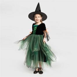 2022 Hot sale Children Halloween Costume Halloween Party Witch Cosplay Dress for Kids Girls