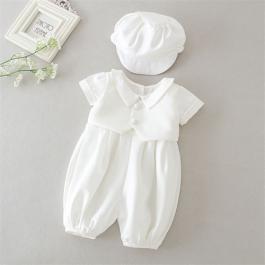 baby boy baptism clothing toddler christening romper for newborn baby
