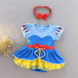 100% Organic Cotton Princess Baby Romper princess romper Halloween Christmas