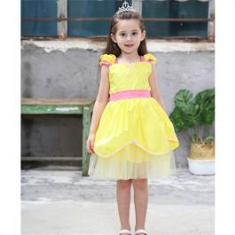 Kids Girl Beauty and the Beast Princess Dress For Children Baby Girl Halloween Costume Christmas Dress