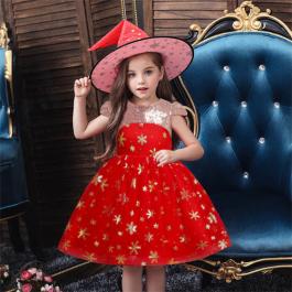 Cosplay Costume for Halloween face mask for party red dress western style for party