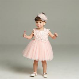 Hot Sale Newborn Baby Cute Fashion Girl Party Ruffle Dress Flowers Wedding Birthday Princess Toddler Baby Girls Dresses