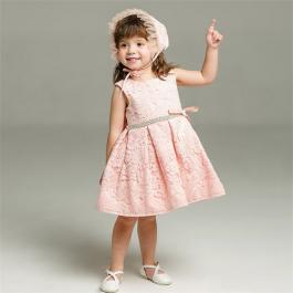 Hot Sale lace christening baptism dress for baby girl 1 year old baby girl Birthday party dress