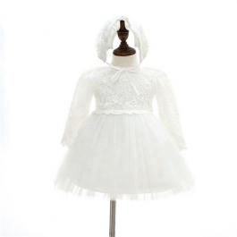 Baby Girl Clothes Flower Dress White Baptism Dress Newborn Girl Christmas Christening Costume wedding dress bridal gown eveni