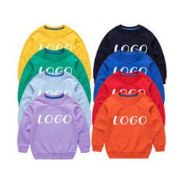 Logo Custom Sweatshirt For Kids Long Sleeve Girls Hoodies&sweatshirts Cotton Baby Sweatshirts
